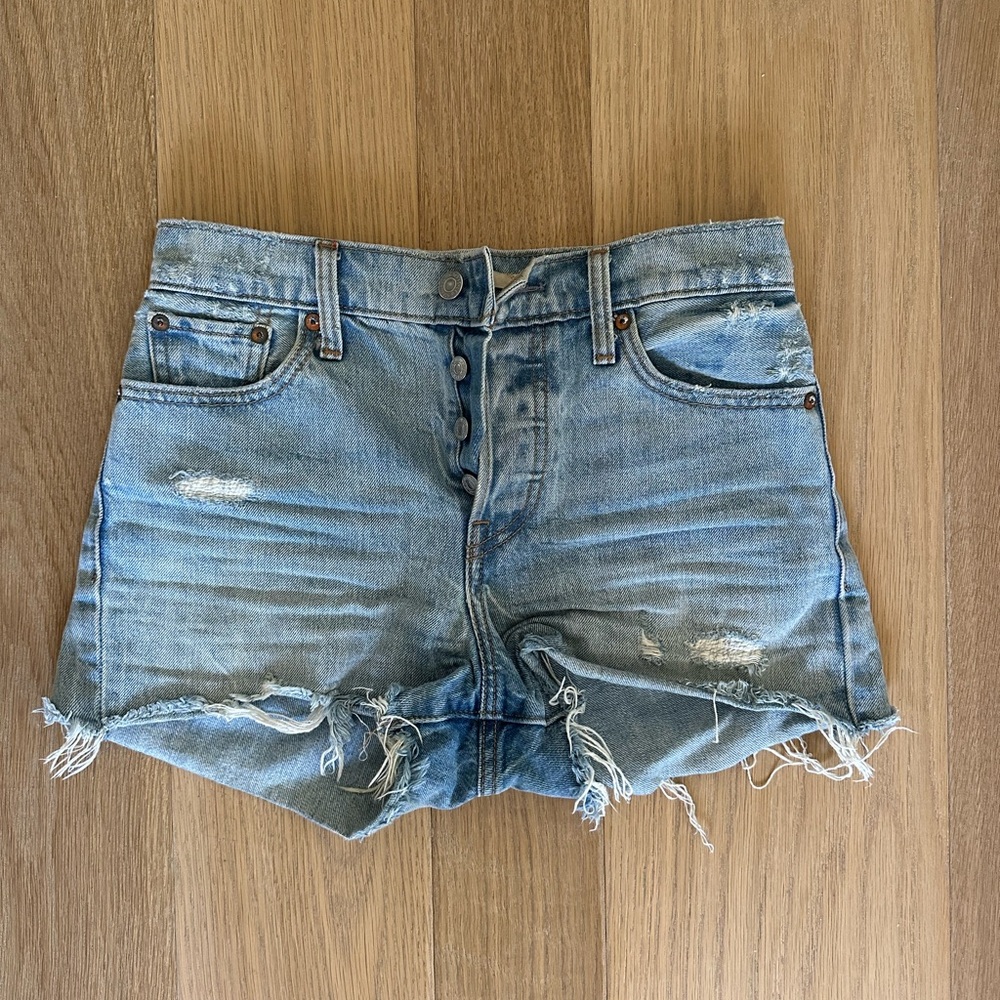 Levi's Blue wedgie Jean Shorts